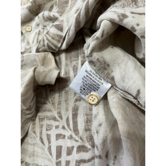 Margaritaville Silk Linen Shirt Men's Size XL Short Sleeve Button Down - Picture 3 of 4